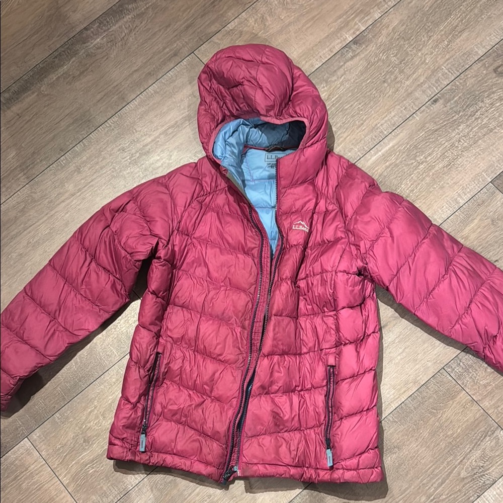 Kids Pink Puffer Jacket LL bean 650